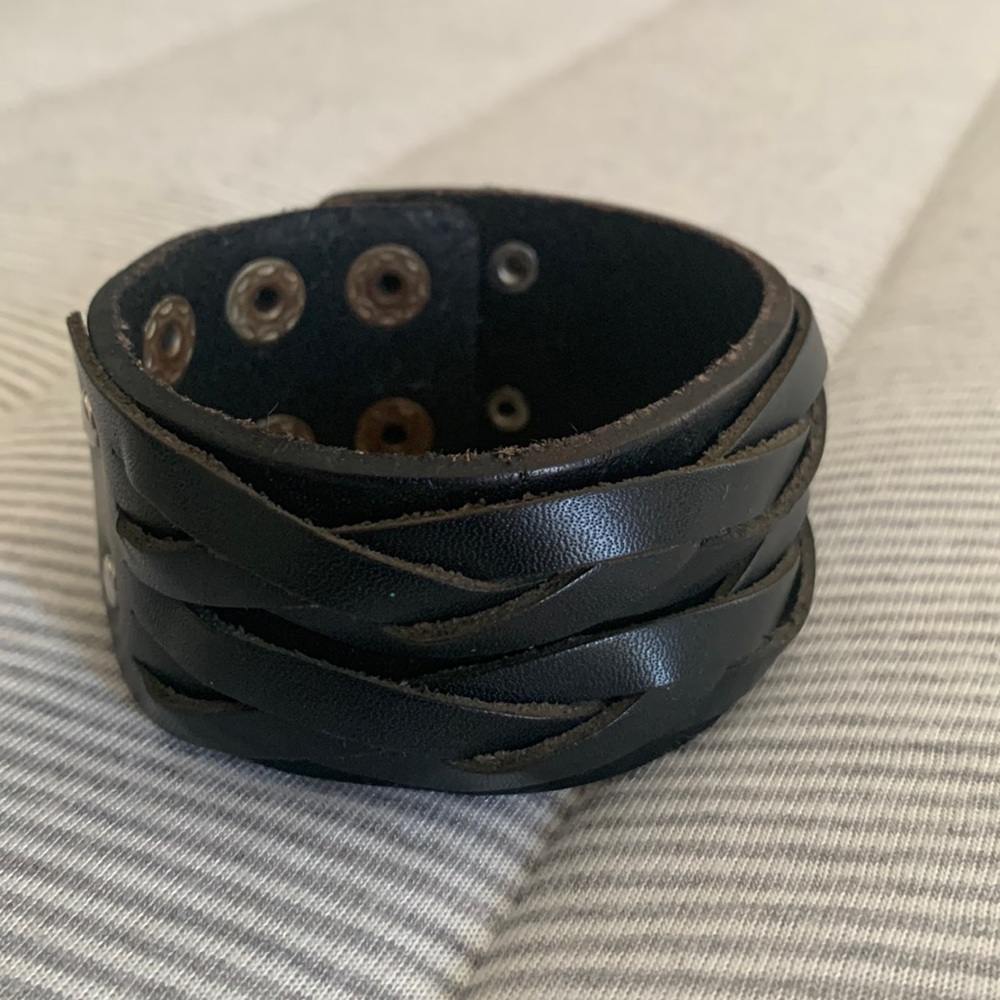 Unisex Leather cuff bracelet
